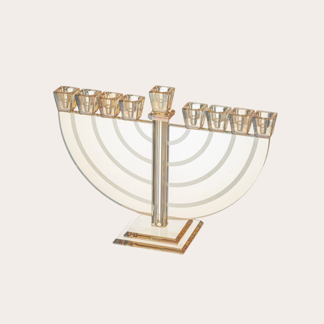 Chanukah Menorahs - Crystal