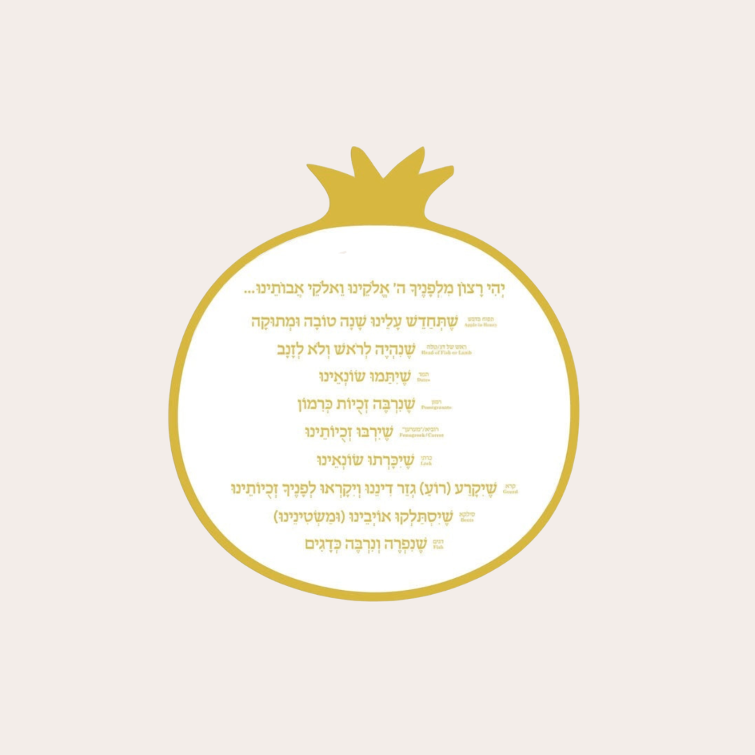 Rosh Hashanah Simanim Cards