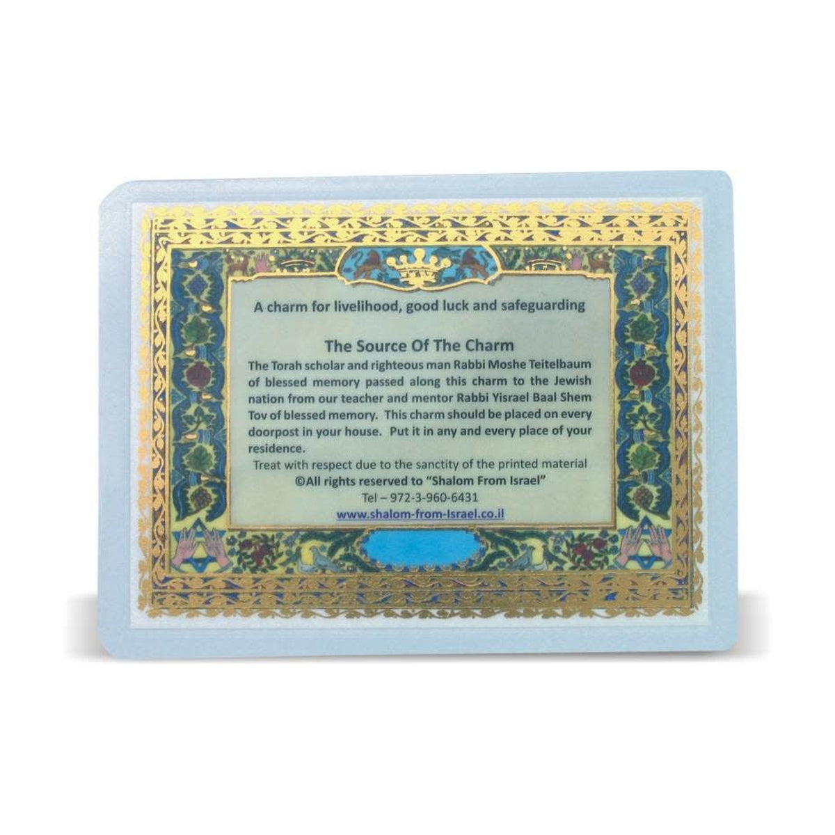 Amulet Card, For Livelihood, Good Luck, and Safeguarding