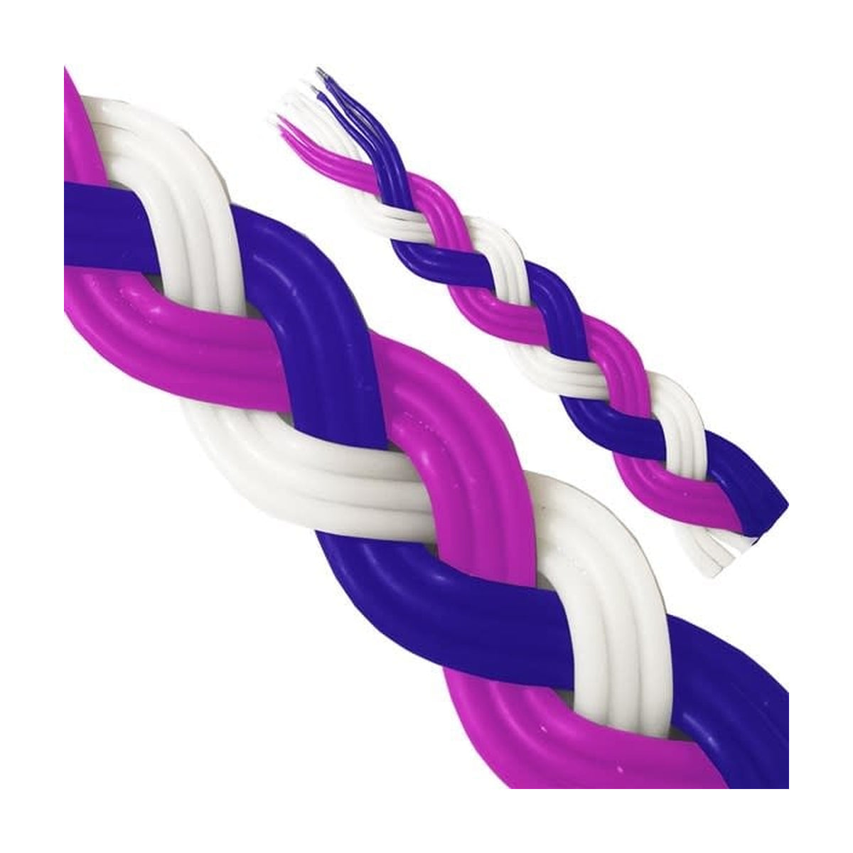 Braided Havdallah Candle, Purple Shades