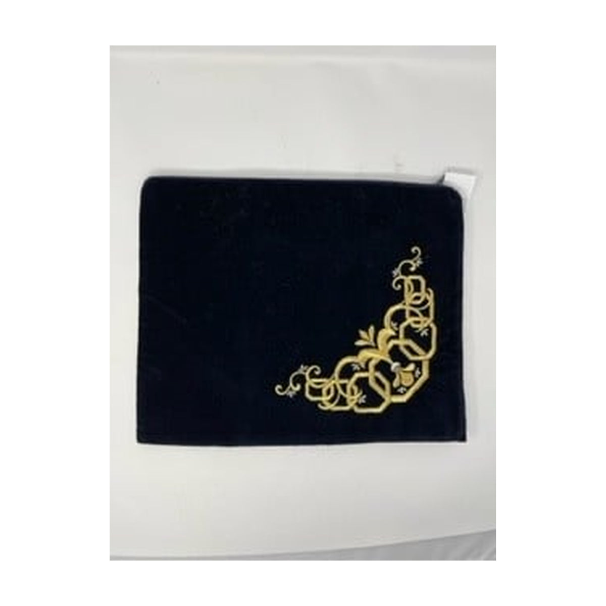 Velvet Tallit and Tefillfin Bag, Geometric Embroidery