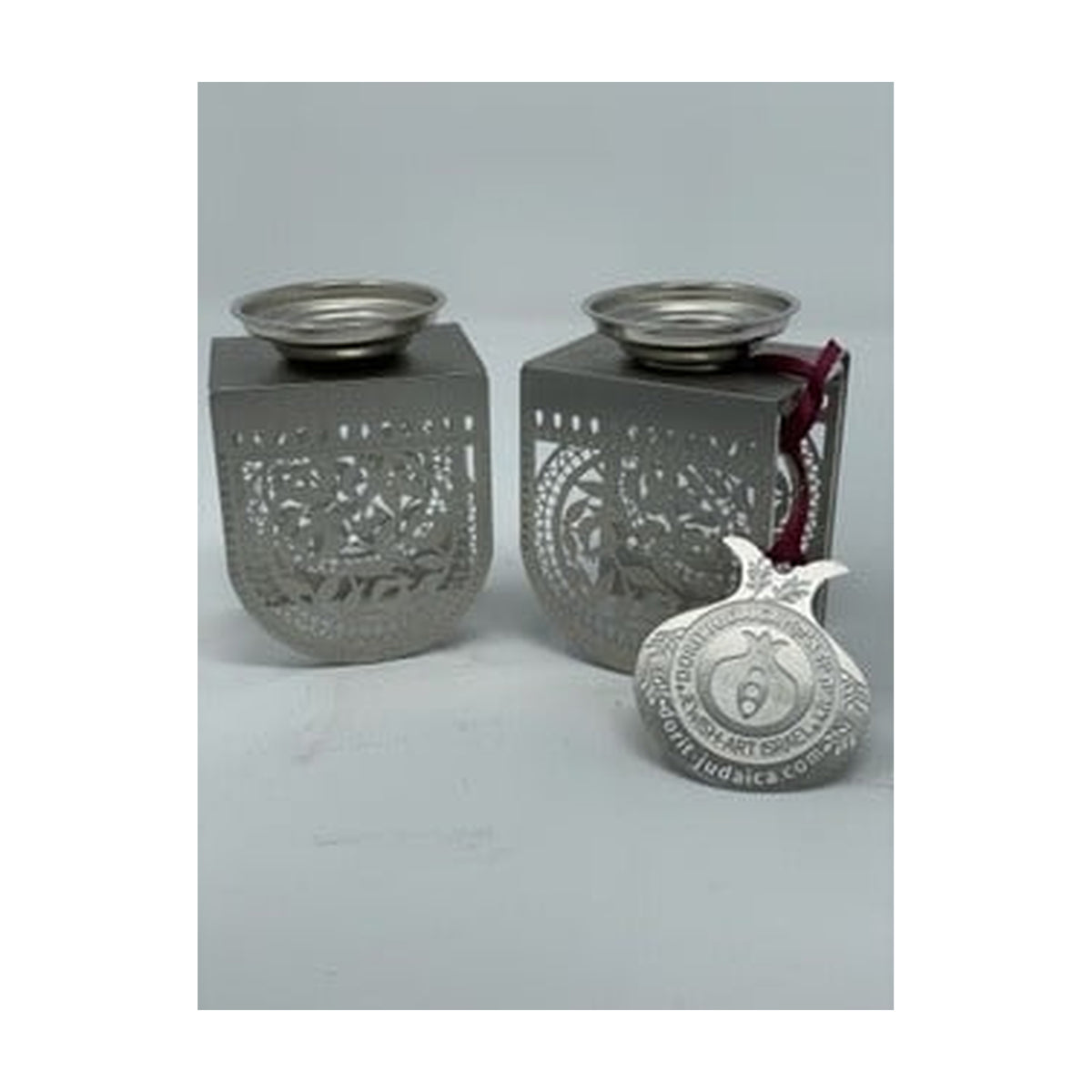 Lace Style Candlesticks, Pomegranates