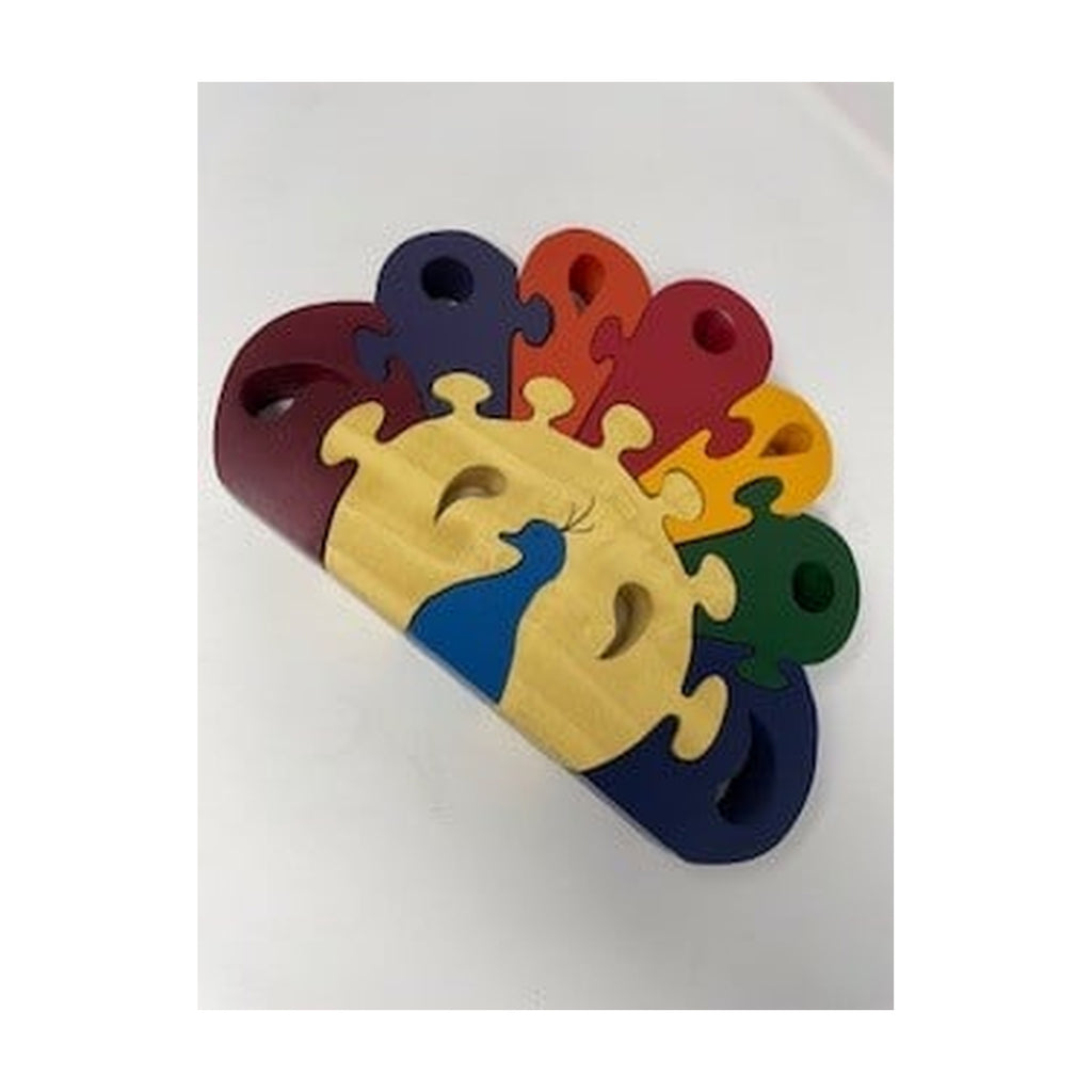 Yair Emanuel Wooden Puzzle - Peacock