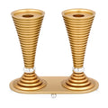 Round Candlesticks with Stand, Gold