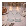 Crystal Candlesticks, 11cm (4⅜ inch)