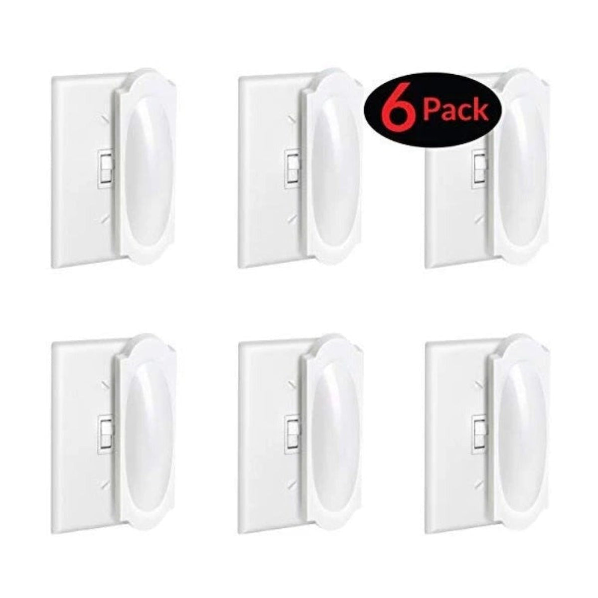 6-Pack  Magnetic Light Switch Cover Toggle Switch