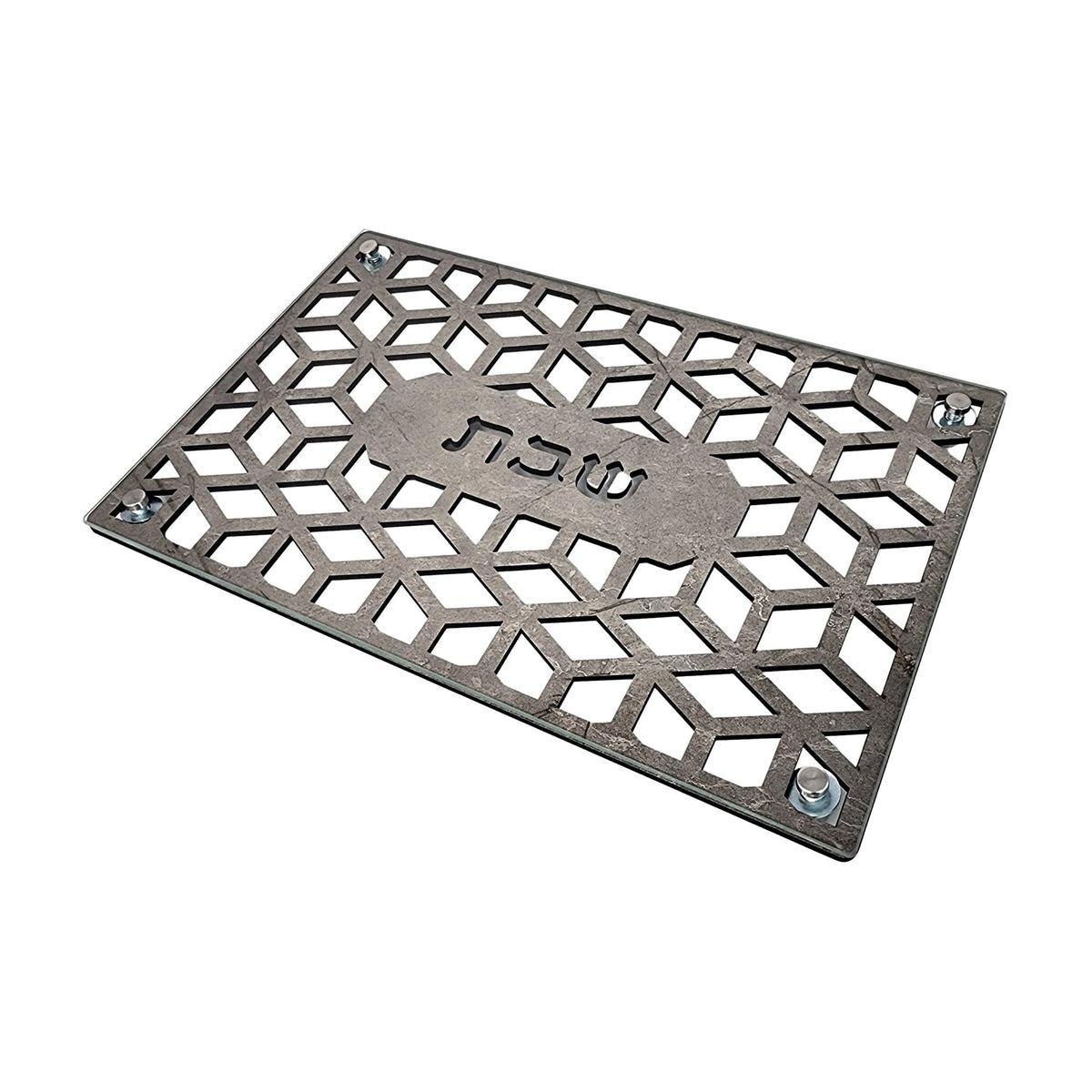 3D Brown Marble Challah Tray