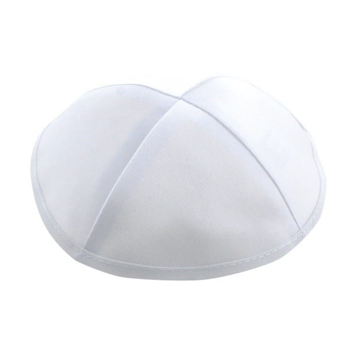 White Satin Kippah 17 cm