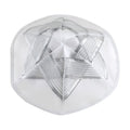 Kippah, White Satin, Silver Magen David