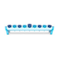 Modular Cone Design Chanukah Menorah, Shades of Blue