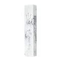 White with Black Marble Mezuzah 8cm