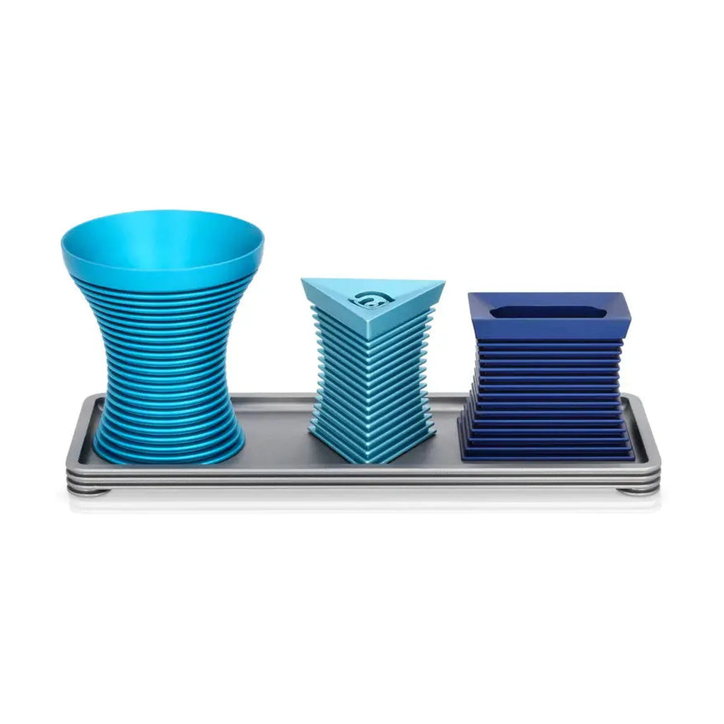 Havdalah Set, Grooved, Blue