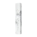 White with Black Marble Mezuzah 12cm