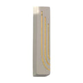 Mezuzah Case, Concrete/Stone Terazzo, 8 cm, Grey with Gold