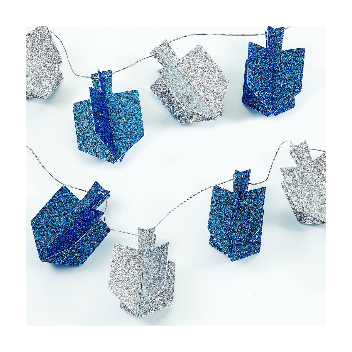 Chanukah Dreidel Garland, 9 Feet
