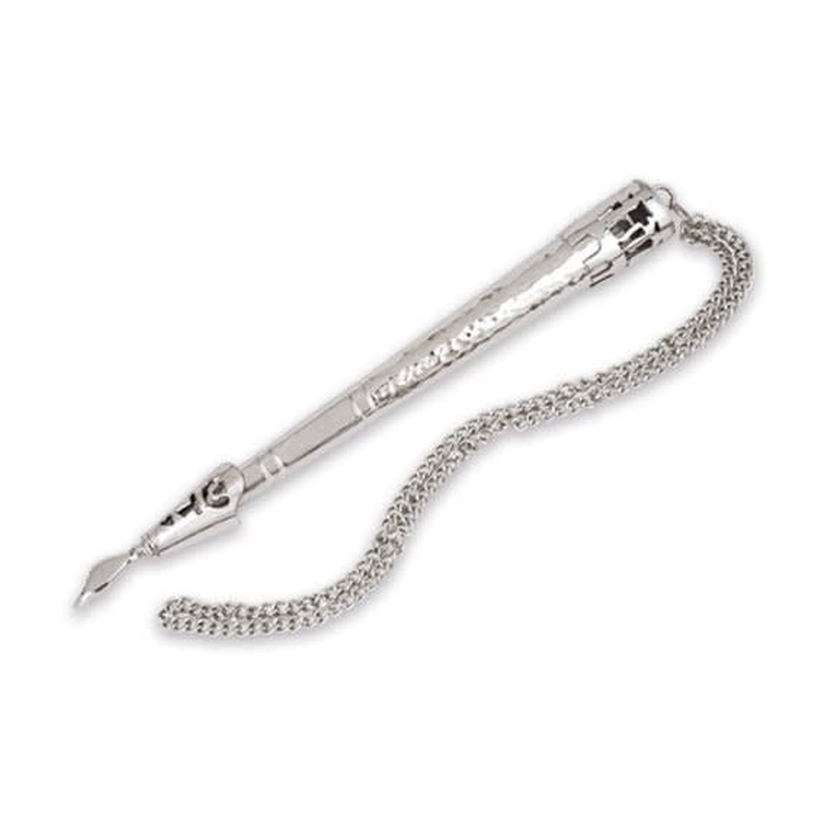 Nickel Yad Torah Pointer, Hammered