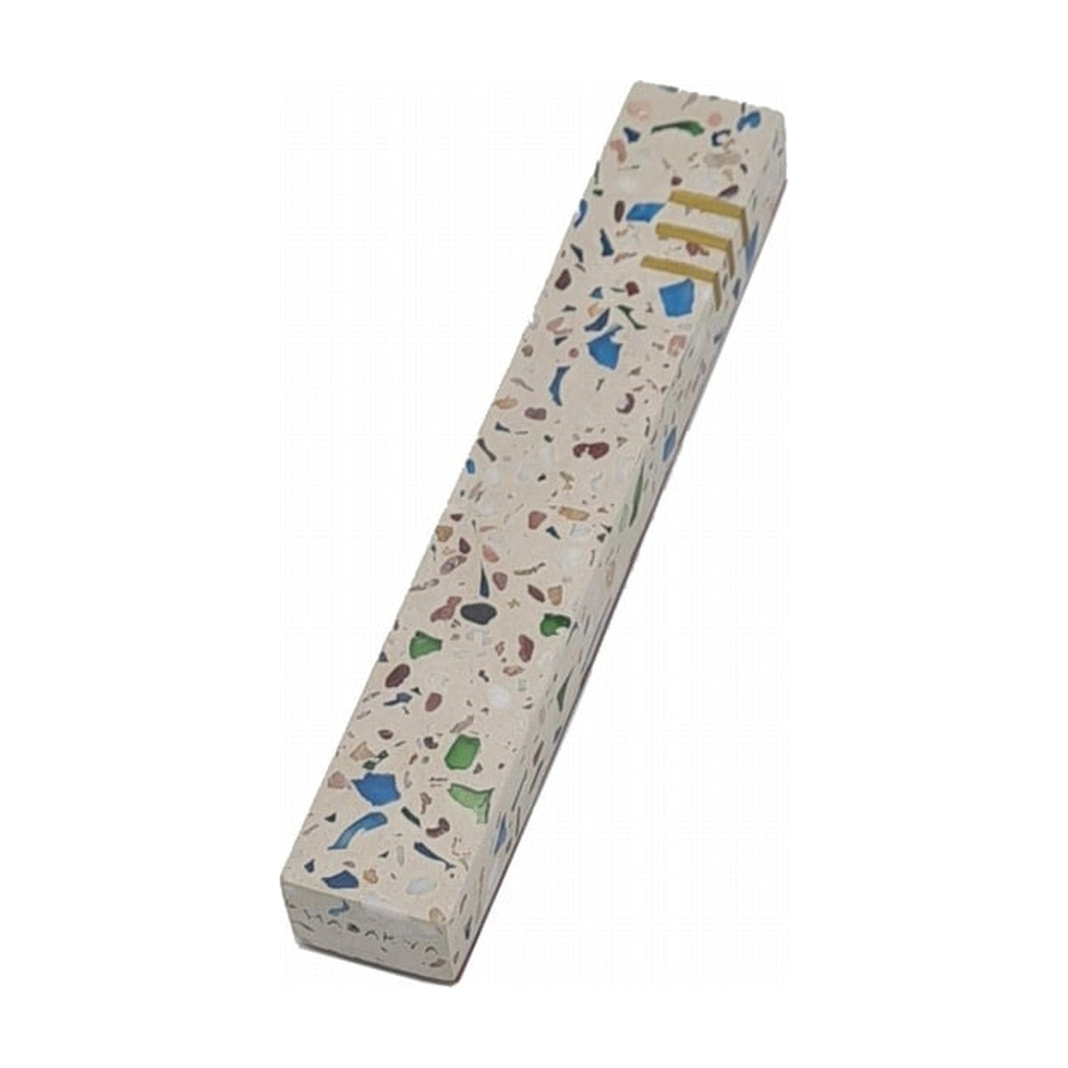 Mezuzah Case, Cement Terrazzo Effect