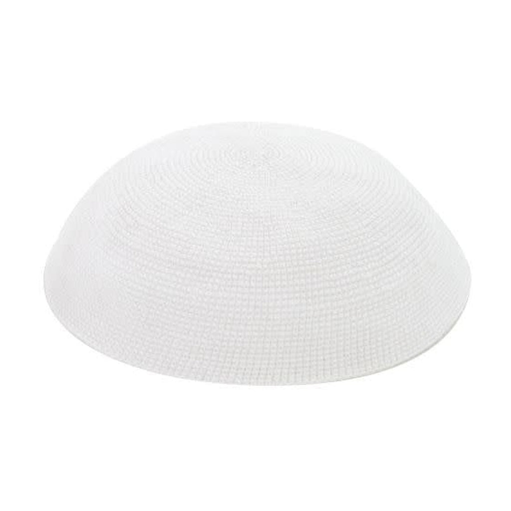 DMC Knit Kippah, White, 15cm