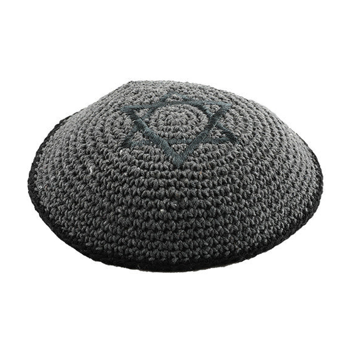 Crocheted Kippah, Grey