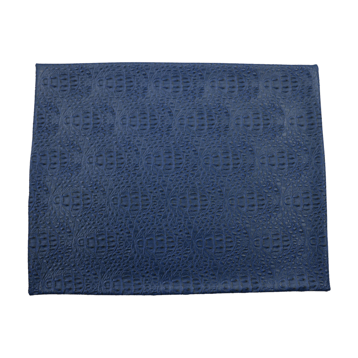 Leatherette Alligator Skin-Effect Challah Cover, Navy Blue