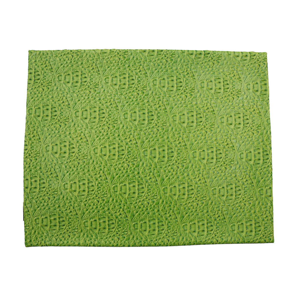 Leatherette Alligator Skin-Effect Challah Cover, Green