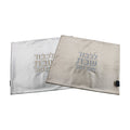 Double-Sided Leatherette Challah Cover, Matte Silver/Rose Gold