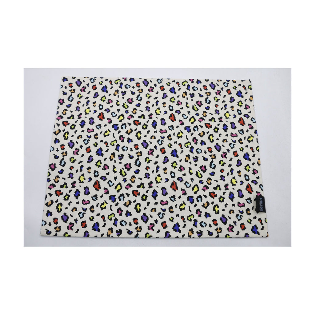 Double-Sided Challah Cover, Leopard/Multicolour Leopard