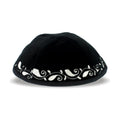 Velvet Kippah with Embroidery, 20cm