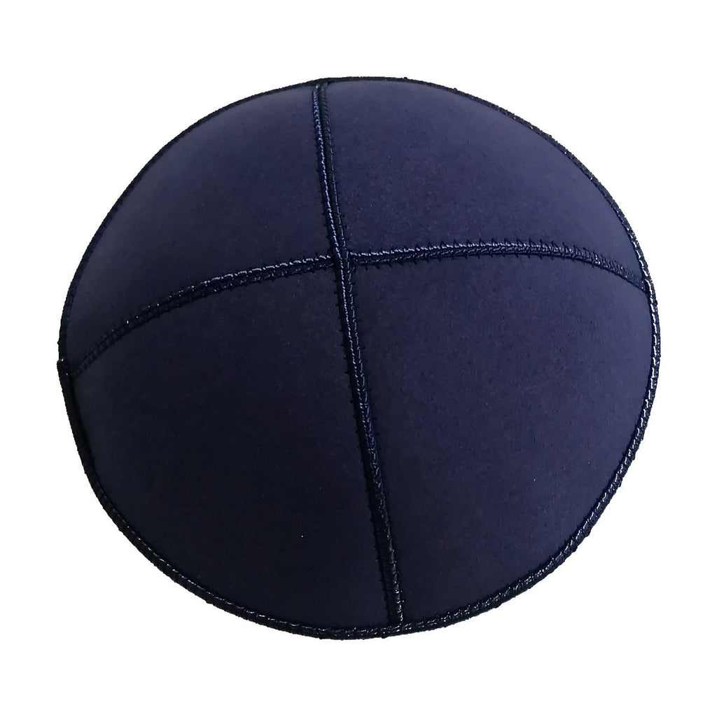 Microsuede Kippah, Navy Blue