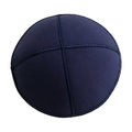 Microsuede Kippah, Navy Blue