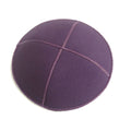 Microsuede Kippah, Plum Purple