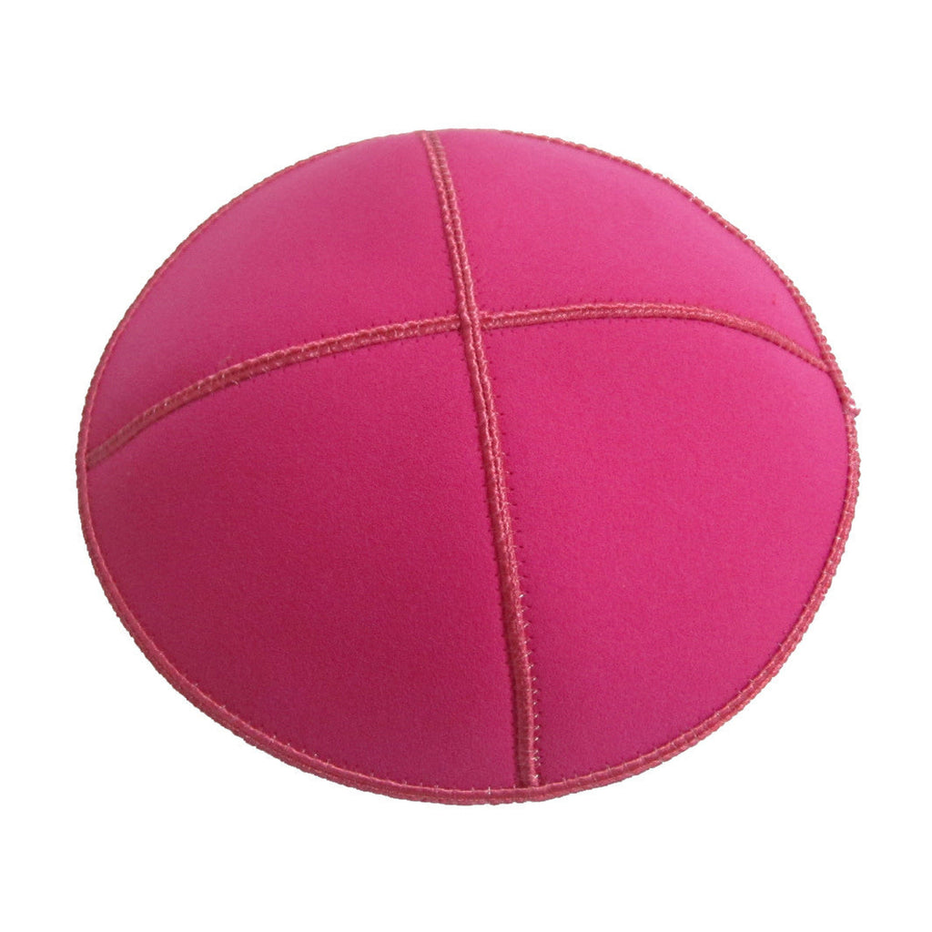 Microsuede Kippah, Hot Pink