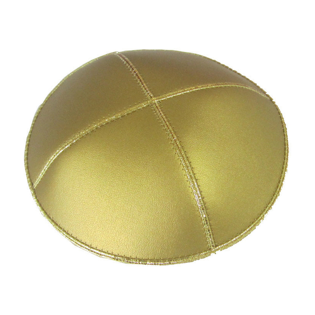 Microsuede Kippah, Glittering Gold