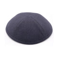 Gunmetal Linen Kippah, 17cm