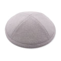 Light Grey Linen Kippah, 16cm