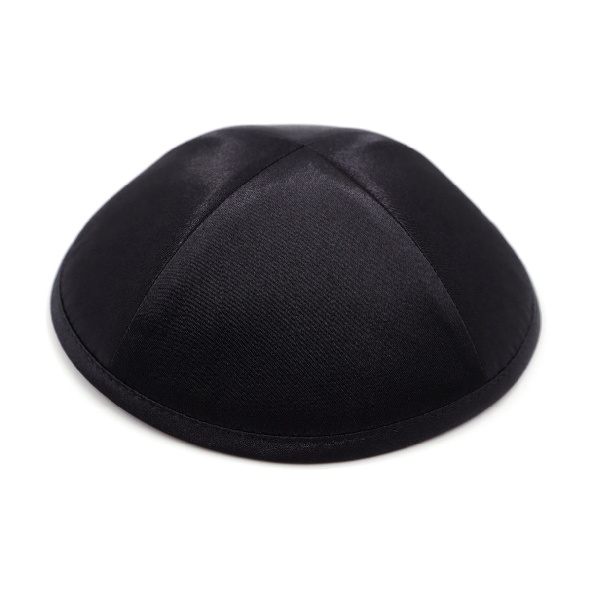Black Premium Satin Kippah, 18cm