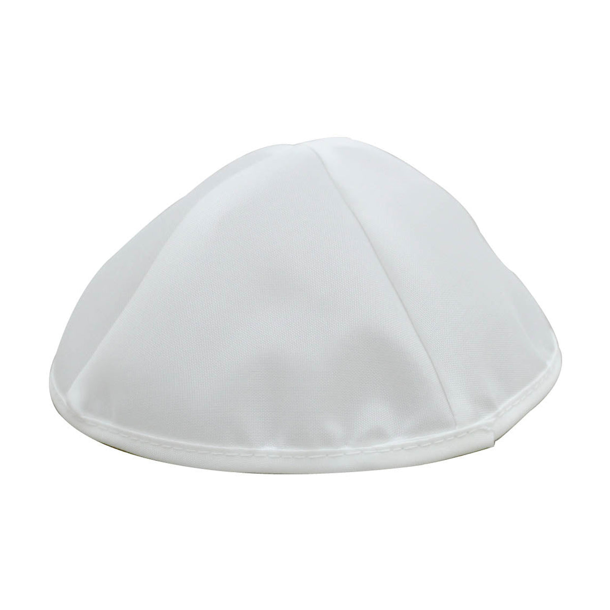 Kippah, Satin 20 cm white
