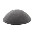 Dark Grey Linen Kippah, 16cm