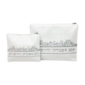 Tallit Bag Set with Silver Embroidery "If I Forget You Jerusalem"