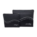 Tallit and Tefillin Bag Set, Black Vinyl Wave Design 35X30