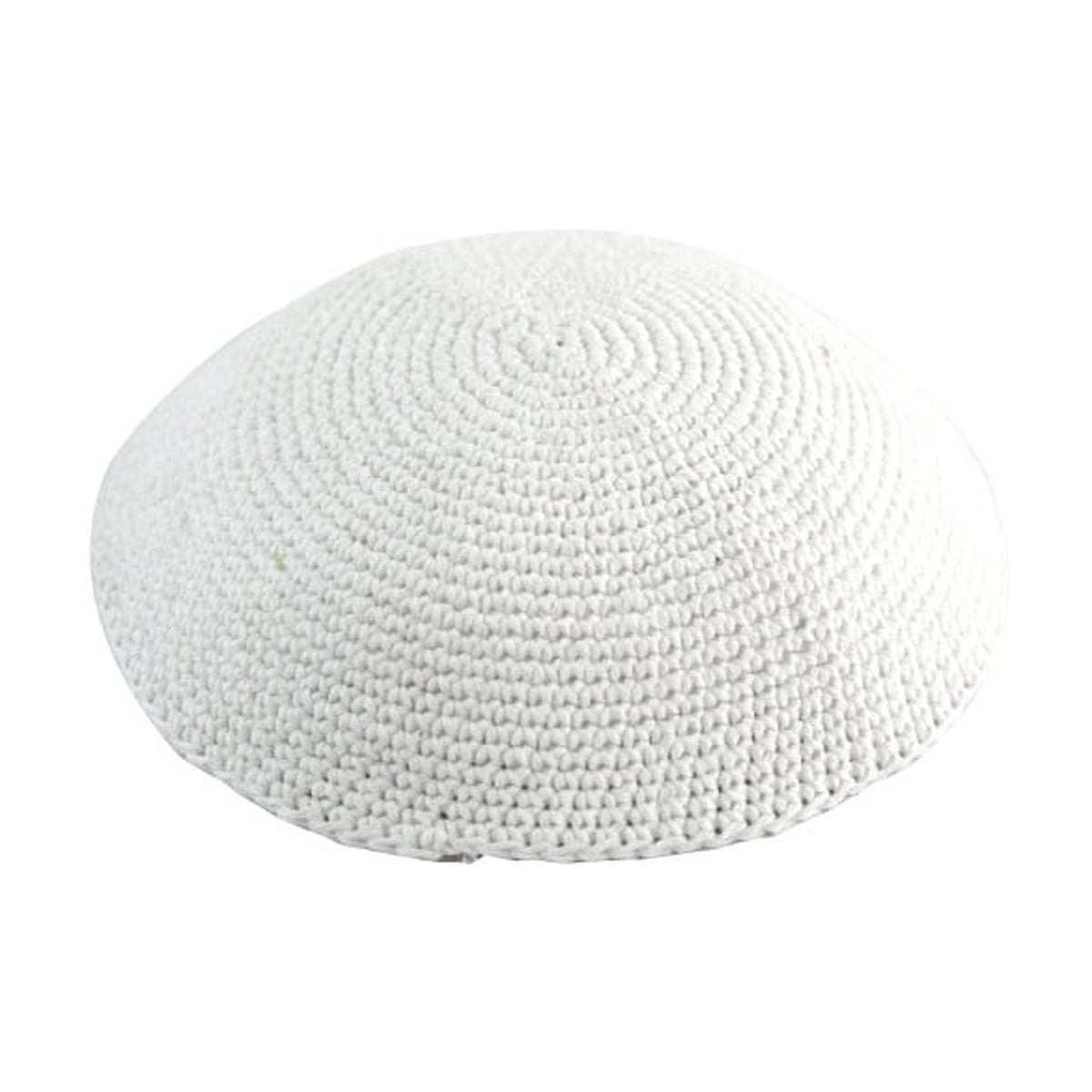 Knit Kippah, White, 19cm