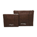 Tallit and Tefillin Bag Set, Brown Vinyl 35X30