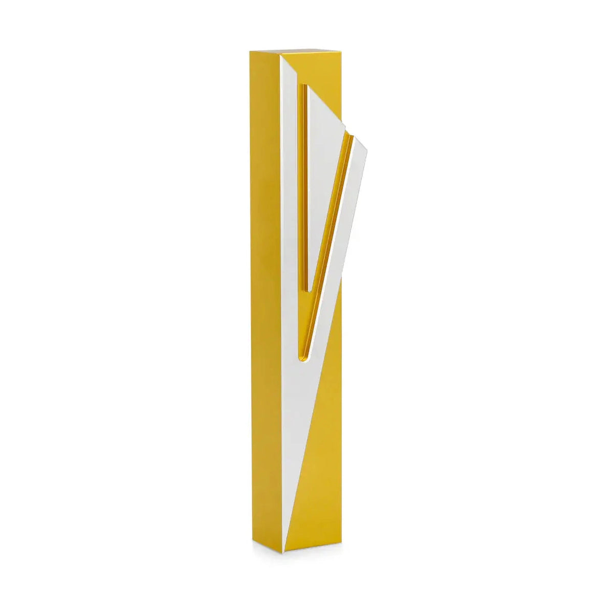 Capital Shin Mezuzah Case, Gold