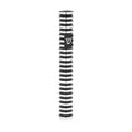 Round Grooved Mezuzah Case, Black