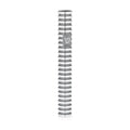 Round Grooved Mezuzah Case, Gray