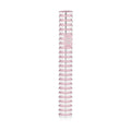 Round Grooved Mezuzah Case, Light Pink