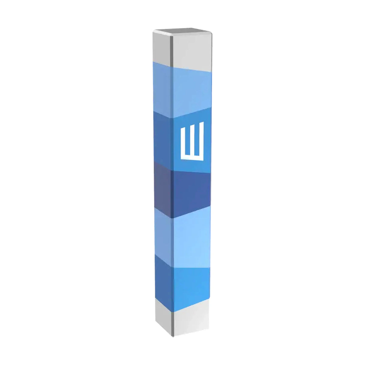 Puzzle Mezuzah Case, Blue