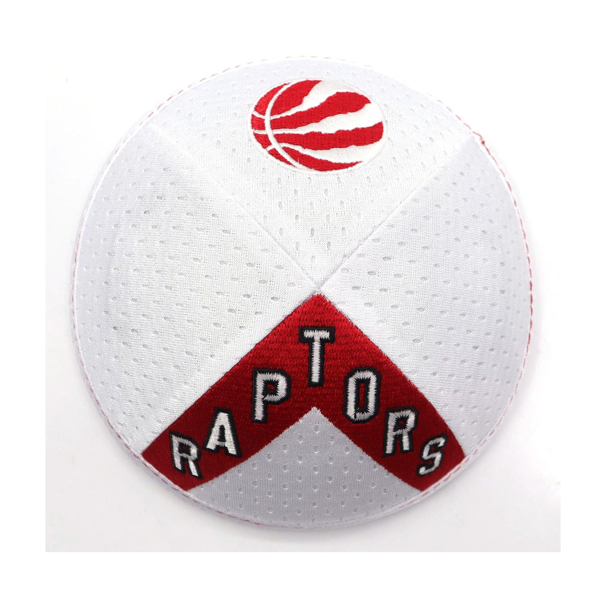Sports Mesh Kippah, Toronto Raptors, White