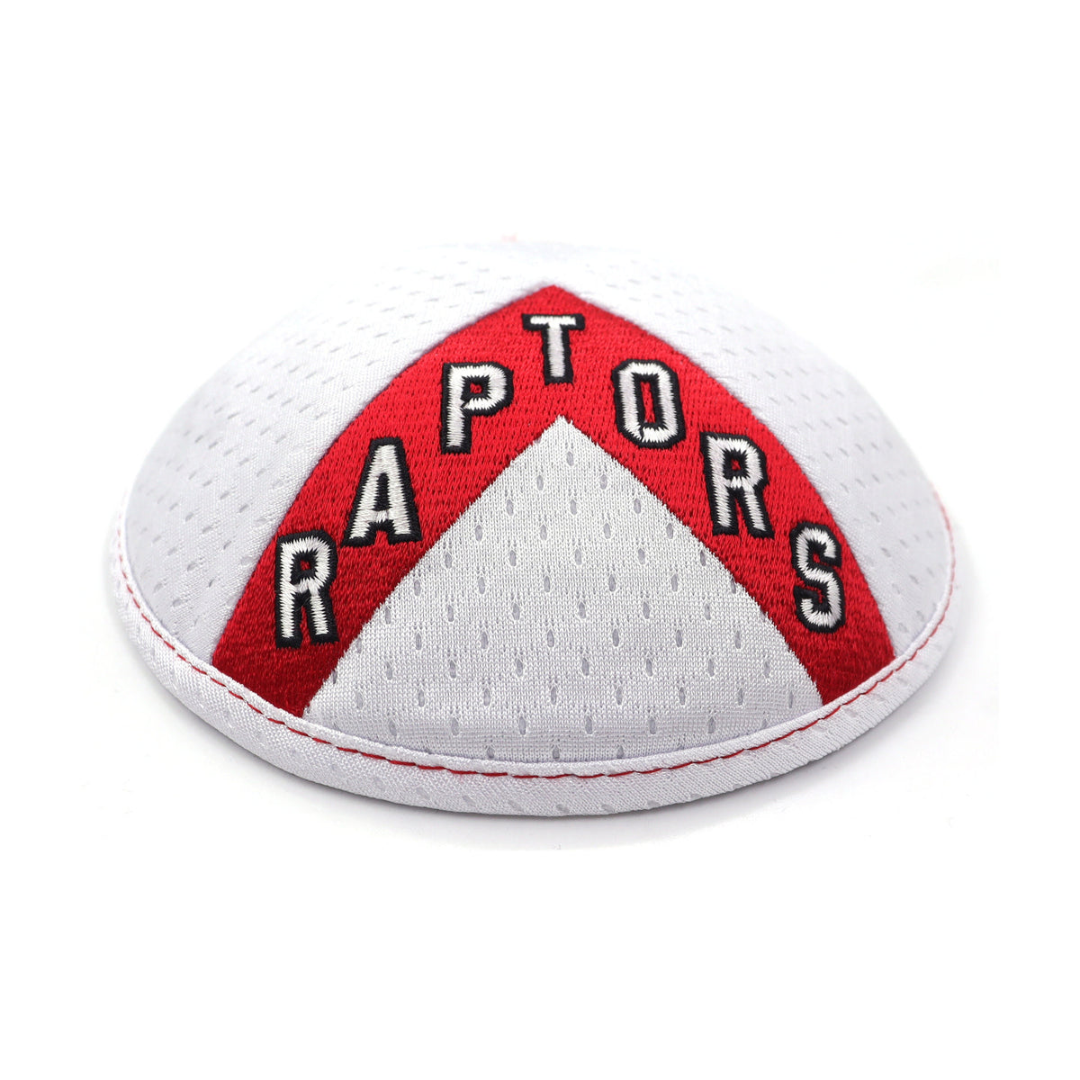 Sports Mesh Kippah, Toronto Raptors, White