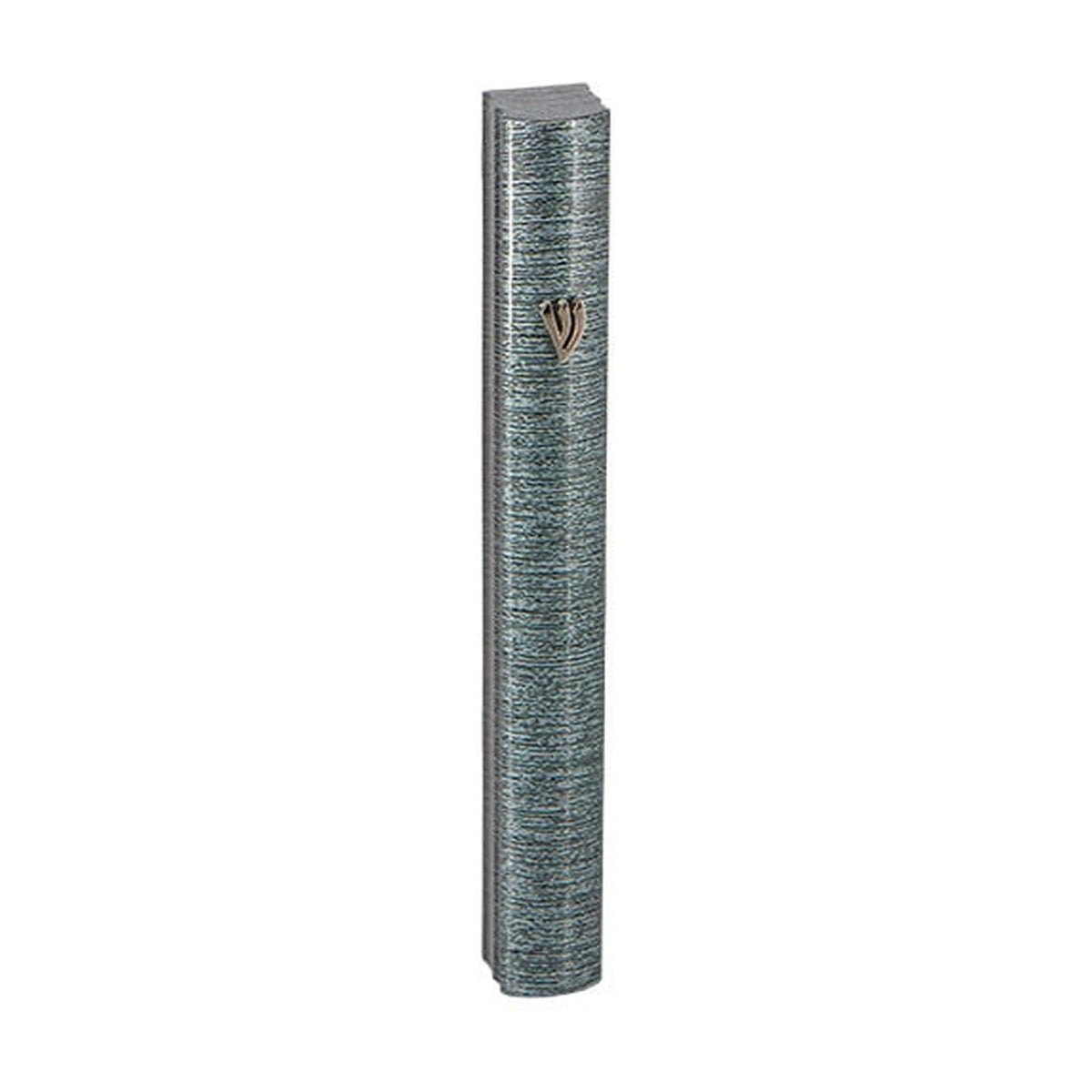 Mezuzah, Blue Static Printed Aluminum